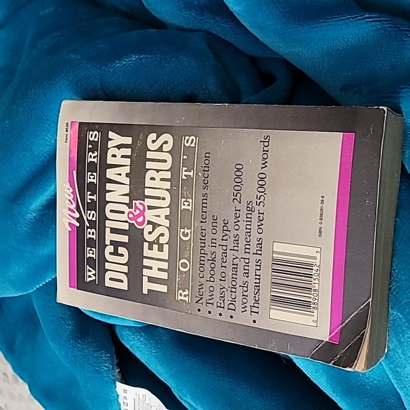 5/$25 Websters dictionary & thesaurus Roget's 1990 edition - Picture 3 of 6